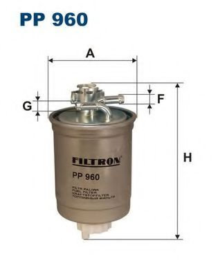 Filtru combustibil VW CADDY II Combi (9K9B) (1995 - 2004) FILTRON PP960 piesa NOUA
