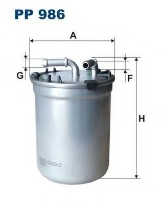 Filtru combustibil VW FOX (5Z1, 5Z3) (2003 - 2016) FILTRON PP986 piesa NOUA
