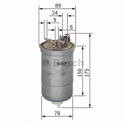 Filtru combustibil VW GOLF III (1H1) (1991 - 1998) BOSCH 0 450 906 267 piesa NOUA