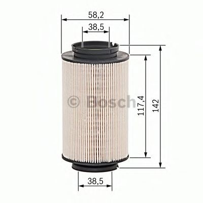 Filtru combustibil VW GOLF V (1K1) (2003 - 2009) BOSCH 1 457 070 007 piesa NOUA