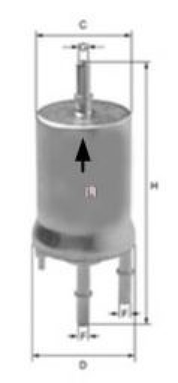 Filtru combustibil VW GOLF V (1K1) (2003 - 2009) SOFIMA S 1833 B piesa NOUA