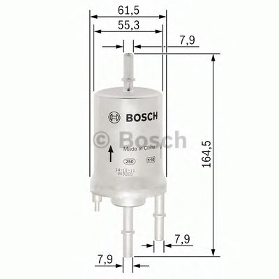 Filtru combustibil VW GOLF VI (5K1) (2008 - 2013) BOSCH F 026 403 013 piesa NOUA
