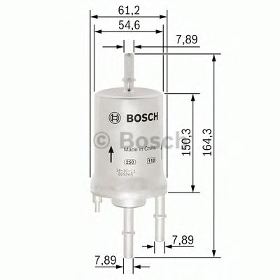 Filtru combustibil VW JETTA III (1K2) (2005 - 2010) BOSCH F 026 403 006 piesa NOUA