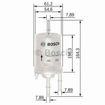 Filtru combustibil VW JETTA IV (162, 163) (2010 - 2016) BOSCH F 026 403 006 piesa NOUA