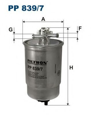 Filtru combustibil VW LUPO (6X1, 6E1) (1998 - 2005) FILTRON PP839/7 piesa NOUA