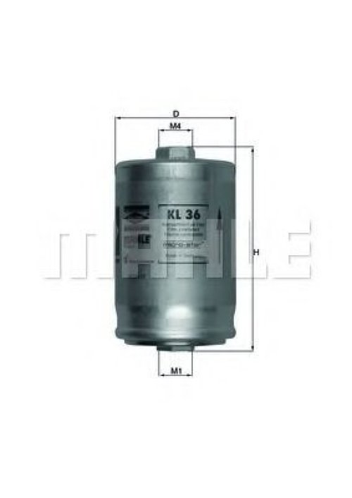 Filtru combustibil VW PASSAT (3B3) (2000 - 2005) MAHLE ORIGINAL KL 36 piesa NOUA