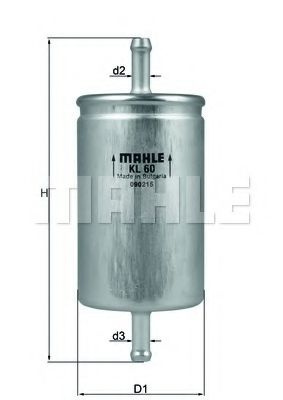 Filtru combustibil VW POLO (6N1) (1994 - 1999) KNECHT KL 60 piesa NOUA