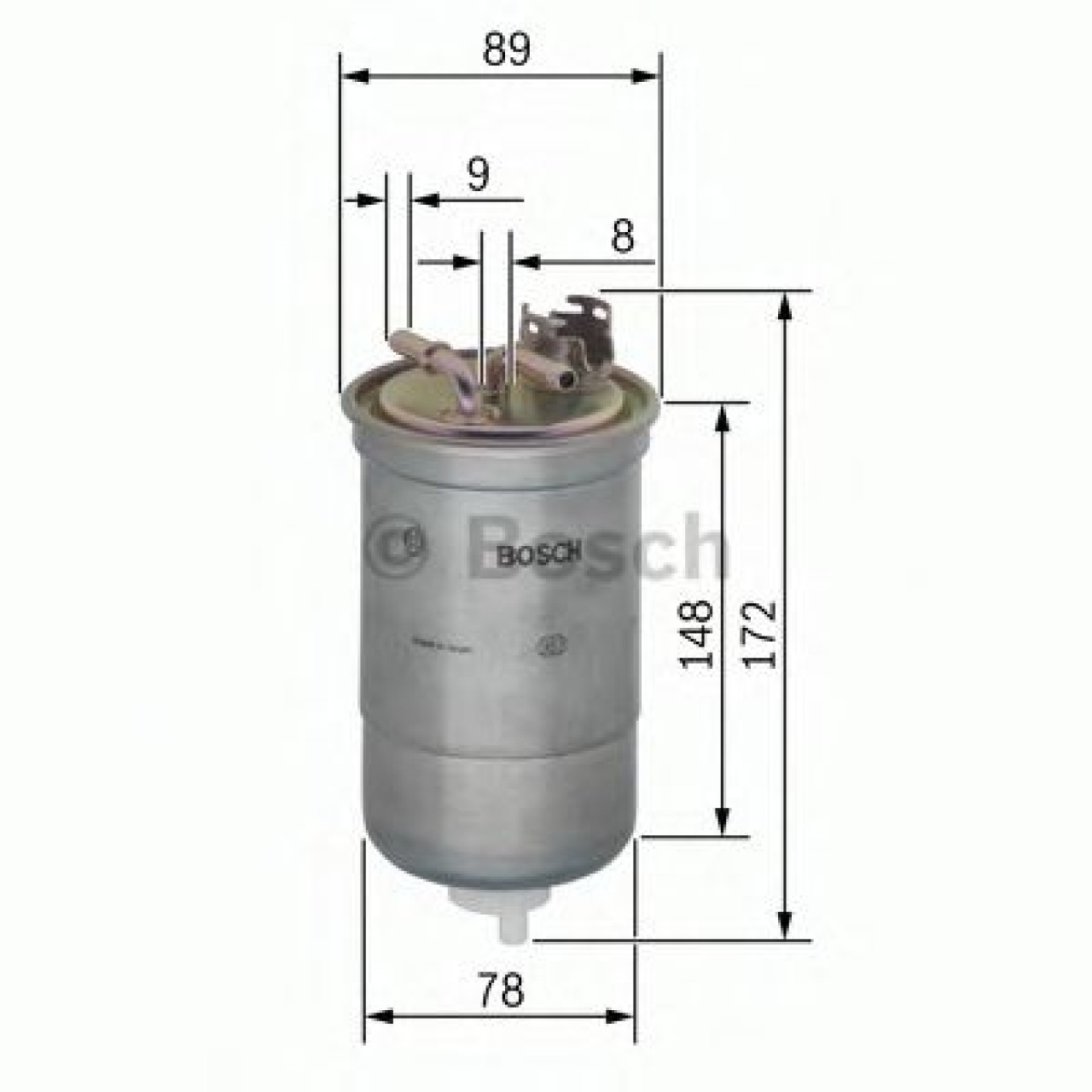 Filtru combustibil VW POLO (6N2) (1999 - 2001) BOSCH 0 450 906 373 piesa NOUA