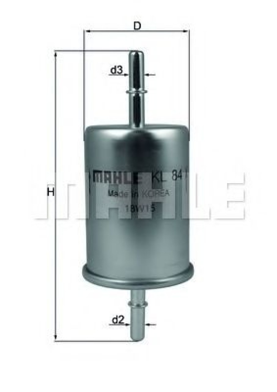 Filtru combustibil VW POLO (6N2) (1999 - 2001) MAHLE ORIGINAL KL 84 piesa NOUA