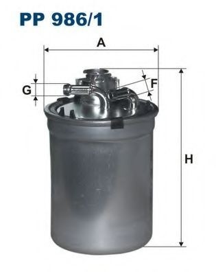 Filtru combustibil VW POLO (9N) (2001 - 2012) FILTRON PP986/1 piesa NOUA