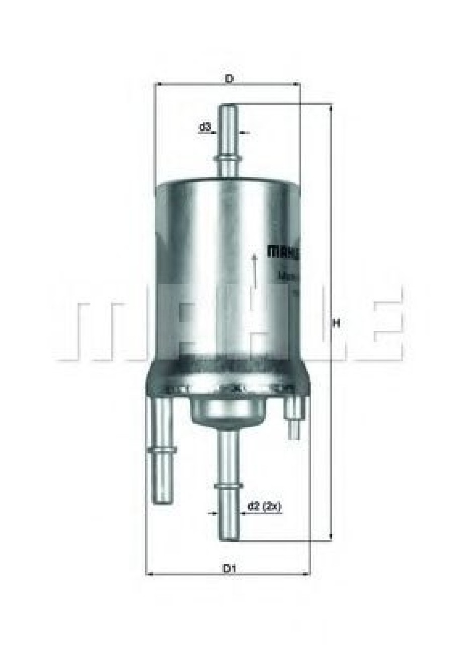 Filtru combustibil VW POLO (9N) (2001 - 2012) MAHLE ORIGINAL KL 156/1 piesa NOUA