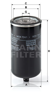 Filtru combustibil (WDK7241 MANN-FILTER) MAN