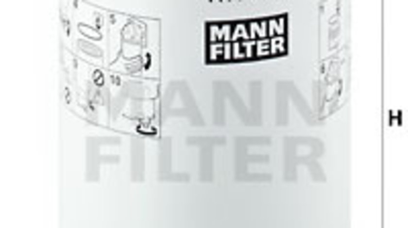 Filtru combustibil (WK10605X MANN-FILTER) KING LONG,VOLVO