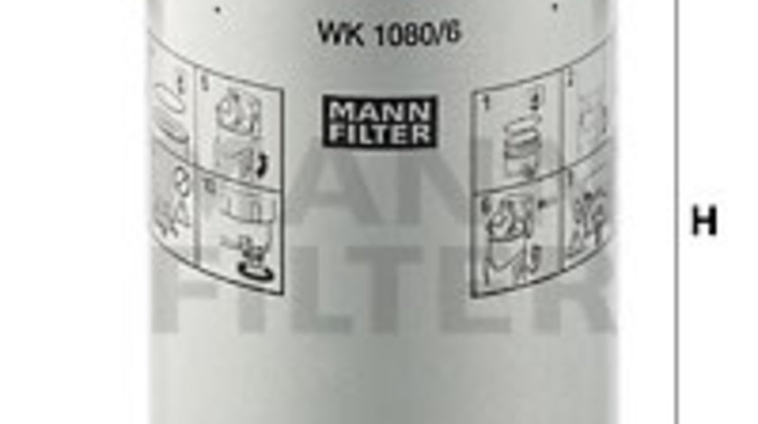 Filtru combustibil (WK10806X MANN-FILTER) MASSEY FERGUSON,MERCEDES-BENZ,RENAULT TRUCKS,SCANIA,VALTRA