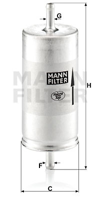 Filtru combustibil (WK413 MANN-FILTER) FIAT