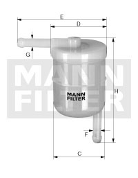 Filtru combustibil (WK4211 MANN-FILTER)