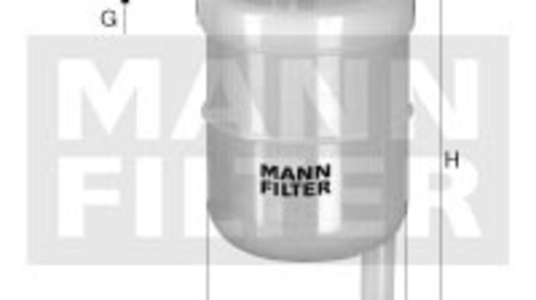 Filtru combustibil (WK4211 MANN-FILTER)