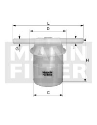 Filtru combustibil (WK426 MANN-FILTER)