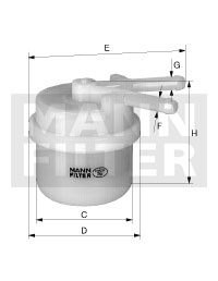 Filtru combustibil (WK446 MANN-FILTER)