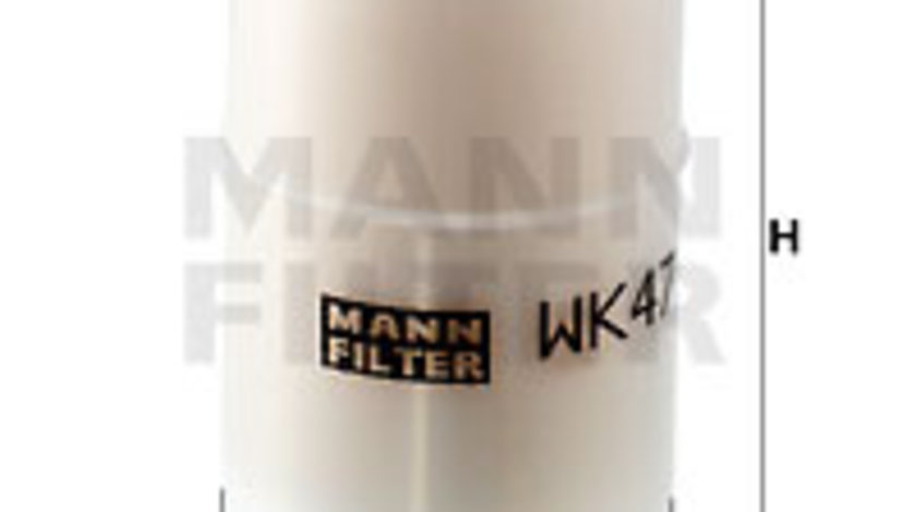 Filtru combustibil (WK47 MANN-FILTER) HOLDEN,NISSAN