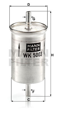 Filtru combustibil (WK5003 MANN-FILTER) NISSAN,SMART