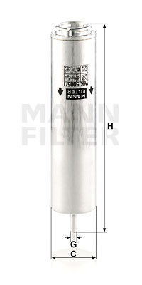 Filtru combustibil (WK50051Z MANN-FILTER) ALPINA,BMW,MINI
