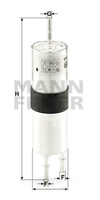 Filtru combustibil (WK515 MANN-FILTER)