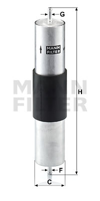 Filtru combustibil (WK5161 MANN-FILTER) ALPINA,BMW