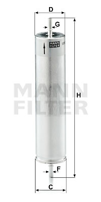 Filtru combustibil (WK522 MANN-FILTER) LAND ROVER