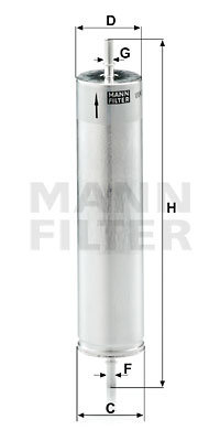 Filtru combustibil (WK522 MANN-FILTER) LAND ROVER