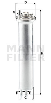 Filtru combustibil (WK532 MANN-FILTER) ALPINA,BMW