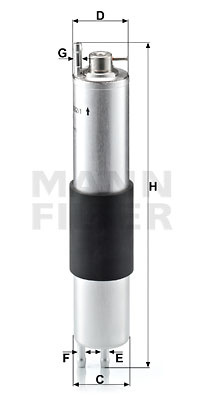 Filtru combustibil (WK5321 MANN-FILTER) BMW