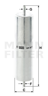 Filtru combustibil (WK6011 MANN-FILTER) AUDI