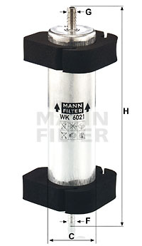 Filtru combustibil (WK6021 MANN-FILTER) AUDI,PORSCHE