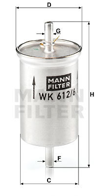 Filtru combustibil (WK6126 MANN-FILTER) SMART