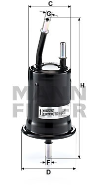 Filtru combustibil (WK61441 MANN-FILTER) KIA