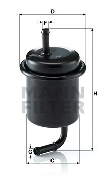 Filtru combustibil (WK61447 MANN-FILTER) SUZUKI