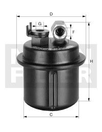 Filtru combustibil (WK67X MANN-FILTER)