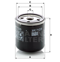 Filtru combustibil (WK7123 MANN-FILTER)