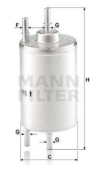 Filtru combustibil (WK7205 MANN-FILTER) AUDI