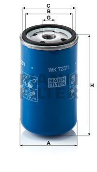 Filtru combustibil (WK7231 MANN-FILTER) NEOPLAN,SCANIA
