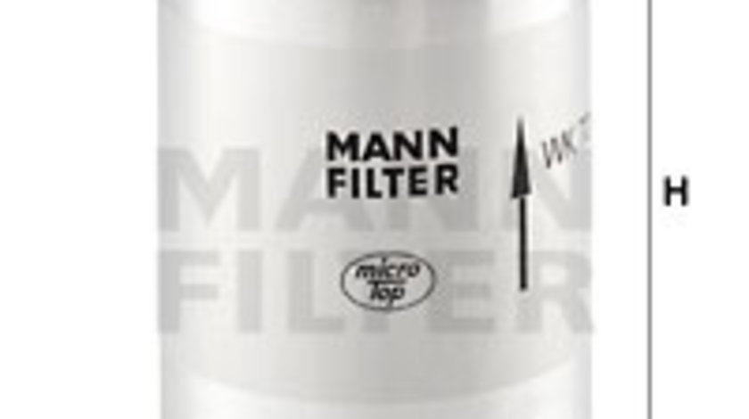 Filtru combustibil (WK726 MANN-FILTER) PORSCHE