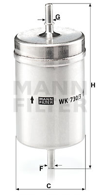 Filtru combustibil (WK7303 MANN-FILTER) 