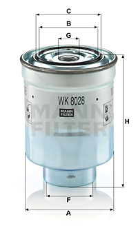 Filtru combustibil (WK8028Z MANN-FILTER) TOYOTA