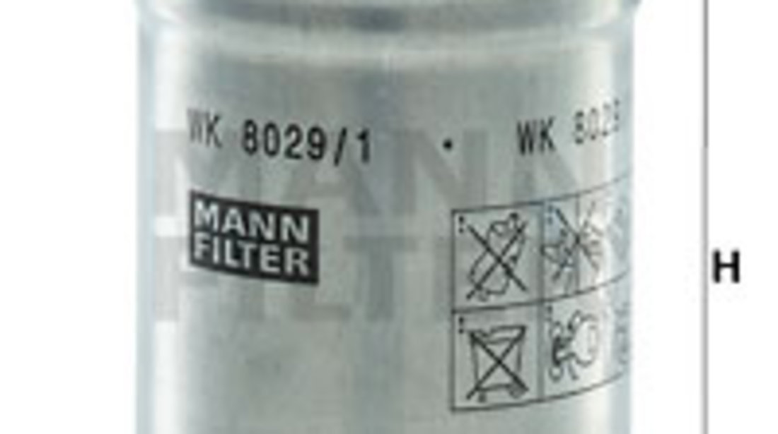 Filtru combustibil (WK80291 MANN-FILTER) AUDI,SEAT,SKODA,VW