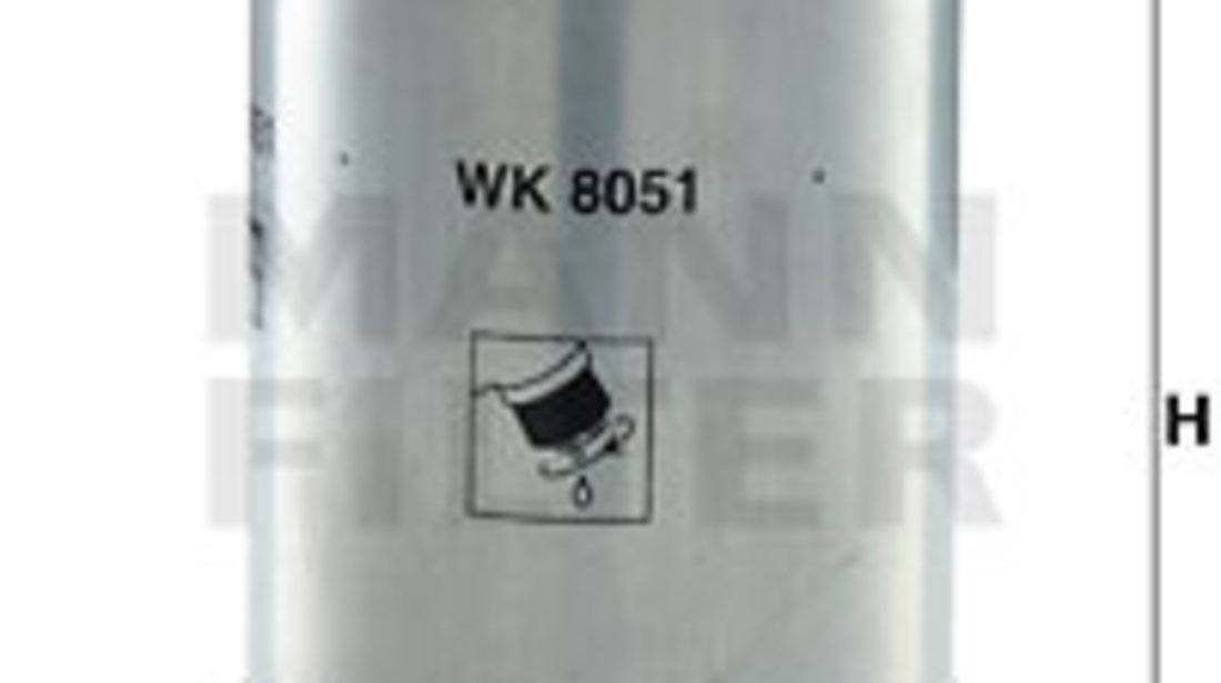 Filtru combustibil (WK8051 MANN-FILTER) CHRYSLER,DODGE,FIAT,JEEP,LANCIA