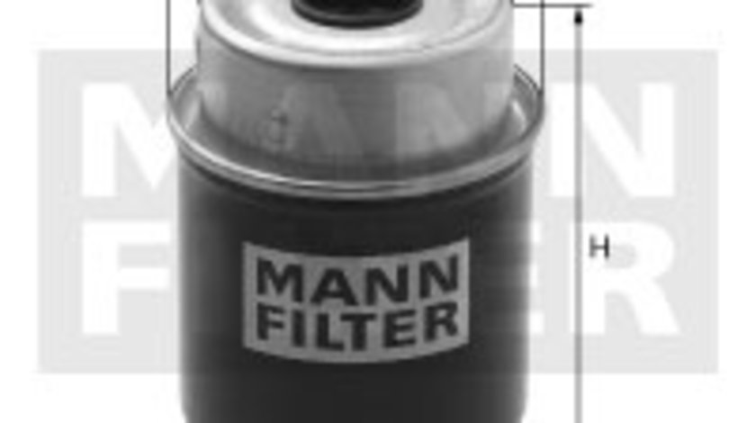 Filtru combustibil (WK8153 MANN-FILTER) MASSEY FERGUSON,VALTRA
