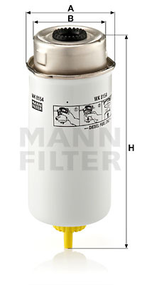 Filtru combustibil (WK8154 MANN-FILTER) FORD,FORD AUSTRALIA