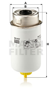 Filtru combustibil (WK8157 MANN-FILTER) FORD,FORD AUSTRALIA,LDV