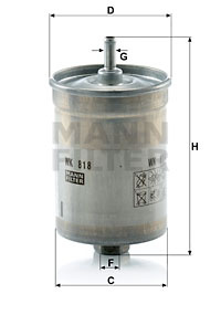 Filtru combustibil (WK818 MANN-FILTER) MERCEDES-BENZ